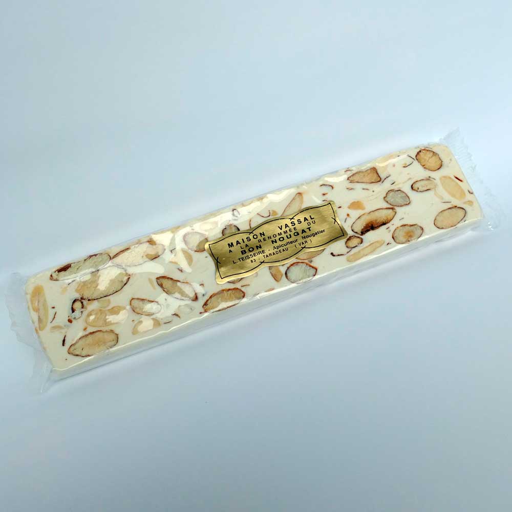 Noug-blanc100g_1000p Mandelnougat weiß, 100 g