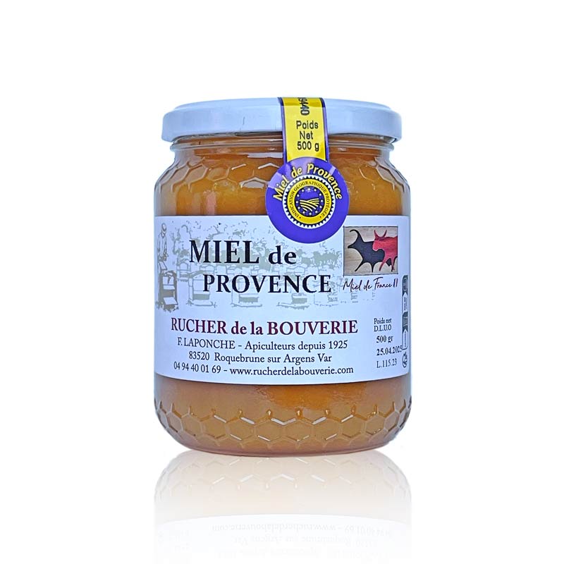 PRO_500g_2023_front_spieg_800p Provence-Honig IGP 500 g, Vorderseite