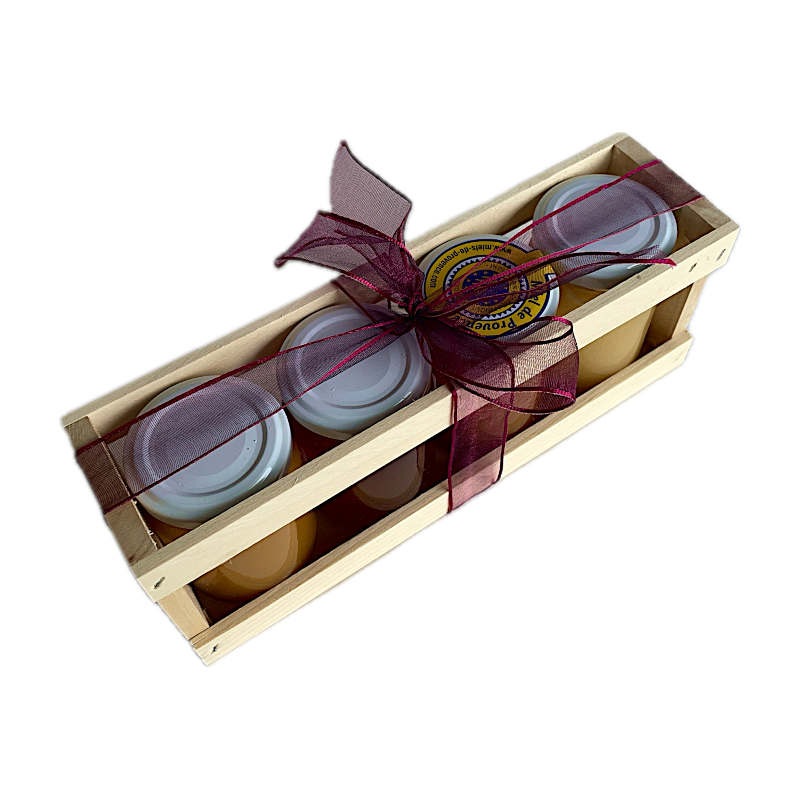 Honig-Probierset mit roter Schleife